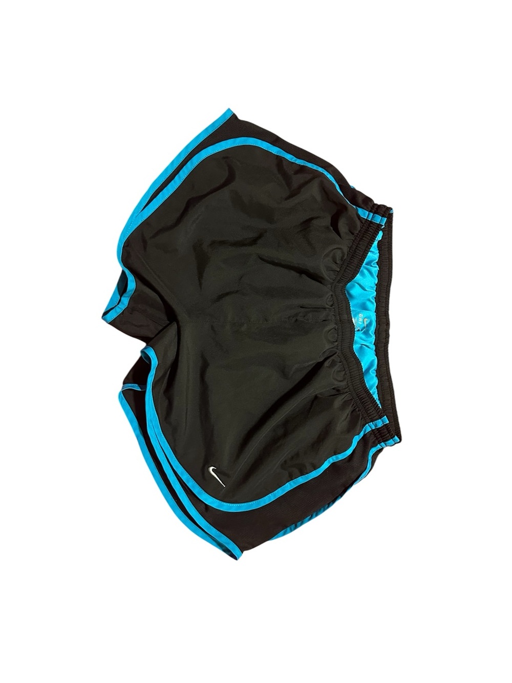 Nike Black Shorts with Bright Blue Trim